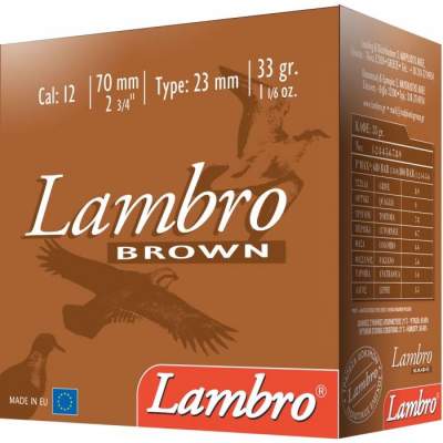 Φυσίγγια Lambro καφέ 33gr - 25 τμχ
